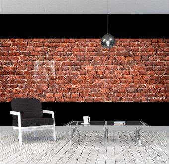 Picture of Brick wall background grunge texture brickwork old house